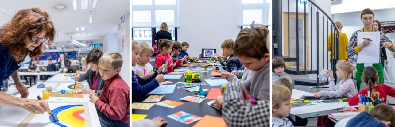 Mažieji skaitytojai buvo pakviesti į kūrybines dirbtuves. Nuotr. Vygaudo Juozaičio